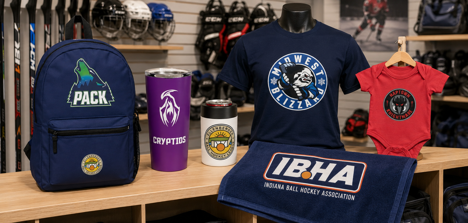 IBHA team apparel and jerseys